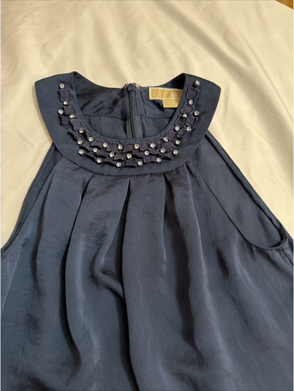 Michael Kors Women's Sleeveless Top Blue Fashion Size 4